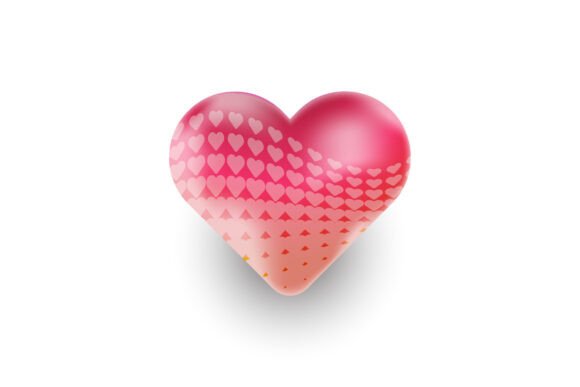 Heart Shape Sticker Graphic Vector Concept for Crafts and Graphics