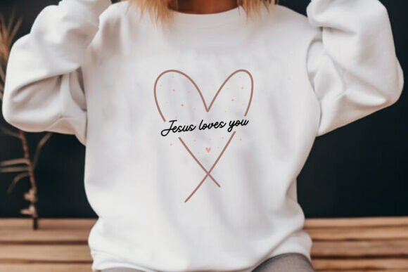 Jesus Loves You - Retro SVG: Graphics for Crafts & Small Business