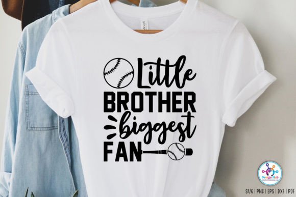 Little Brother Biggest Fan SVG: Graphics for Crafts