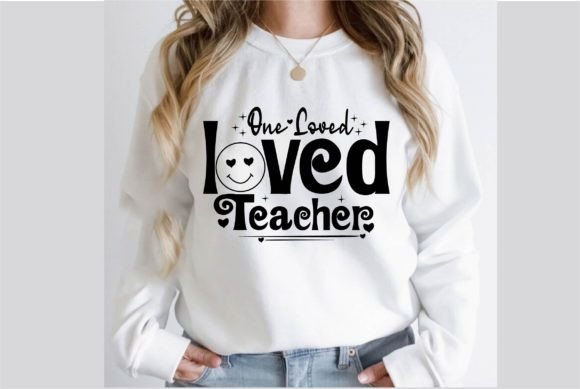 One Loved Teacher SVG T-Shirt Design