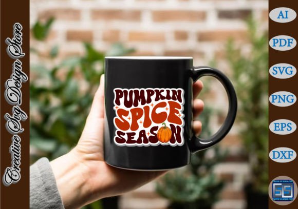 Pumpkin Spice Season Sticker Design: Graphics and Crafts