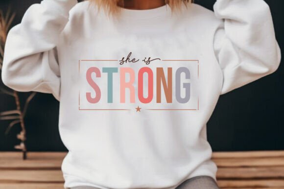 She is Strong - Retro SVG