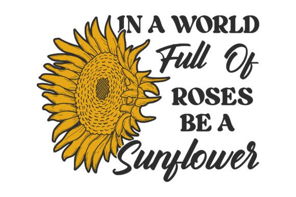 Sunflower SVG Sublimation T-shirt Design