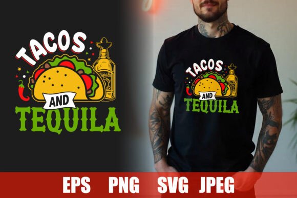 Tacos and Tequila T-shirt Design