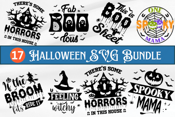 Vintage Halloween Svg Bundle, Graphics